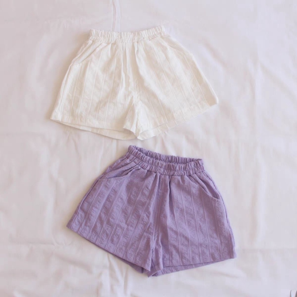 Quần Short cotton Mỏng Co Giãn Thời Trang Mùa Hè Phong Cách Hàn Quốc Cho Bé Gái