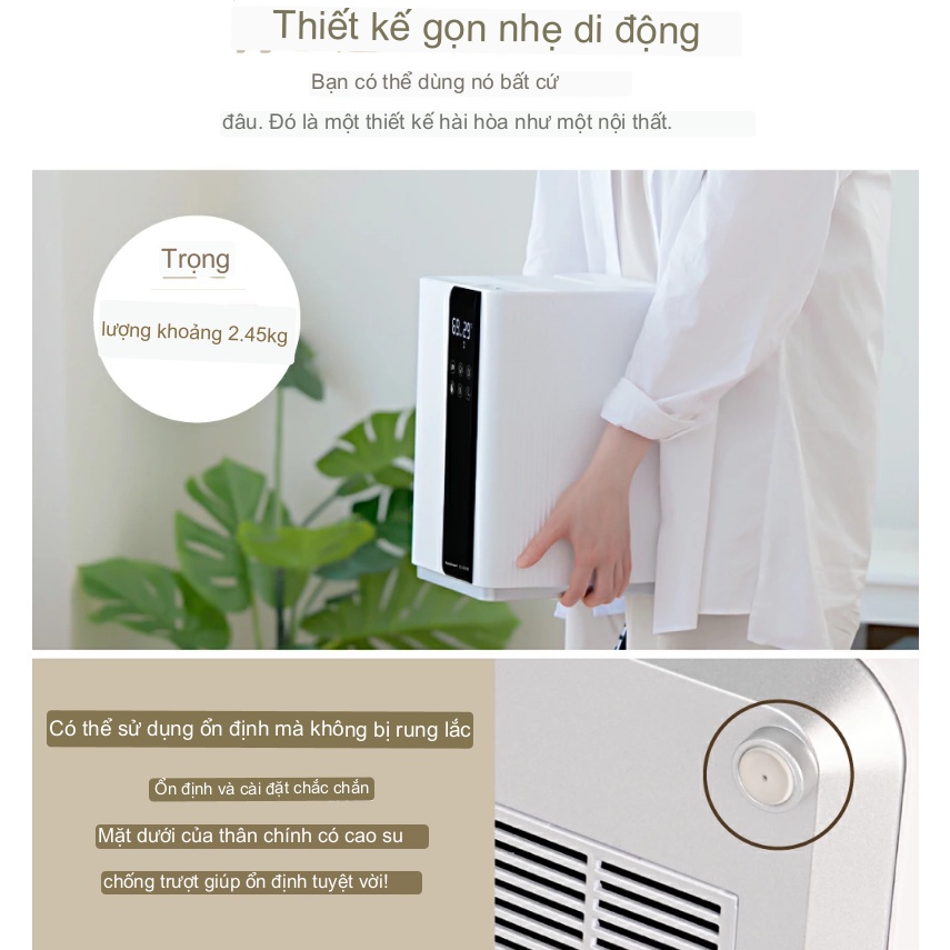 Máy phun sương tạo ẩm thông minh Akono xông tinh dầu , dung tích 5L