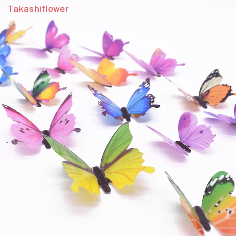 Set 12 Bươm Bướm Dạ Quang Từ Tính Dán Tường Trang Trí Nội Thất Đẹp Mắt