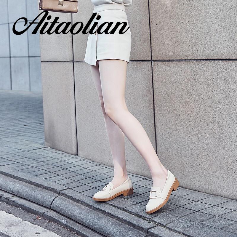 Giày Da Đế Cao Thời Trang Dành Cho Nữ