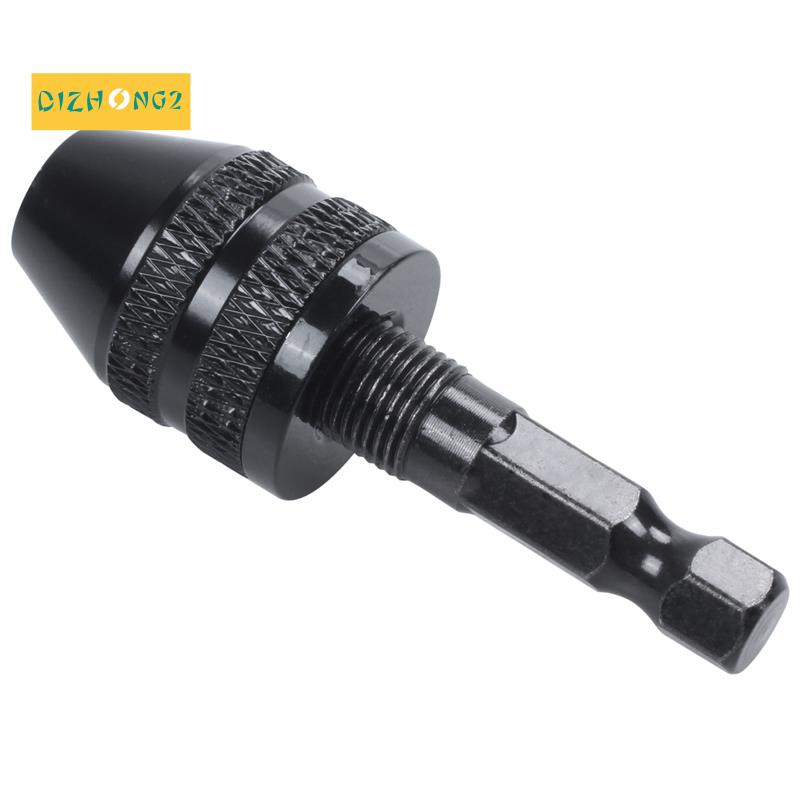 Đầu Kẹp Mũi Khoan 0.3-3.6mm Chuôi Lục 1 / 4 &quot;Màu Đen