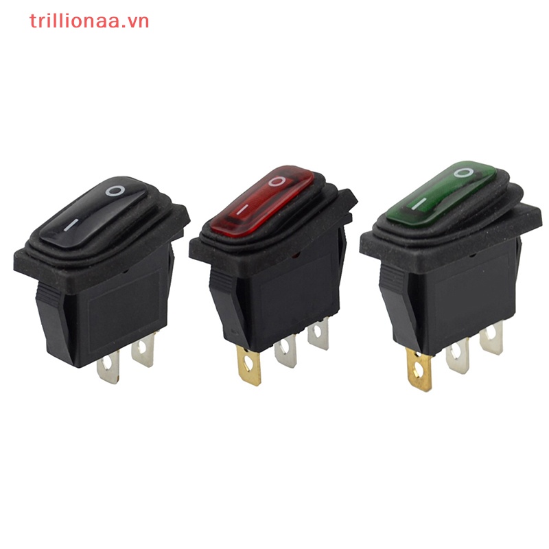 Công Tắc Nhấn Nút 3 Chấu Chống Nước Cho Xe Hơi / Tàu Thuyền