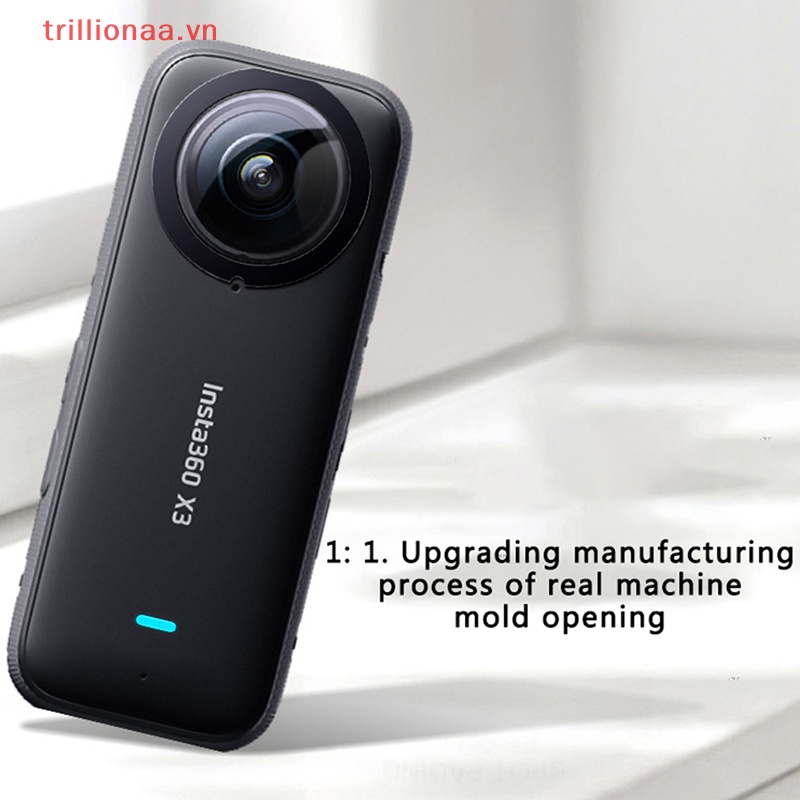 Set 2 Miếng Dán Bảo Vệ Ống Kính Chống Trầy HD Cho Insta360 ONE x3 Panoramic