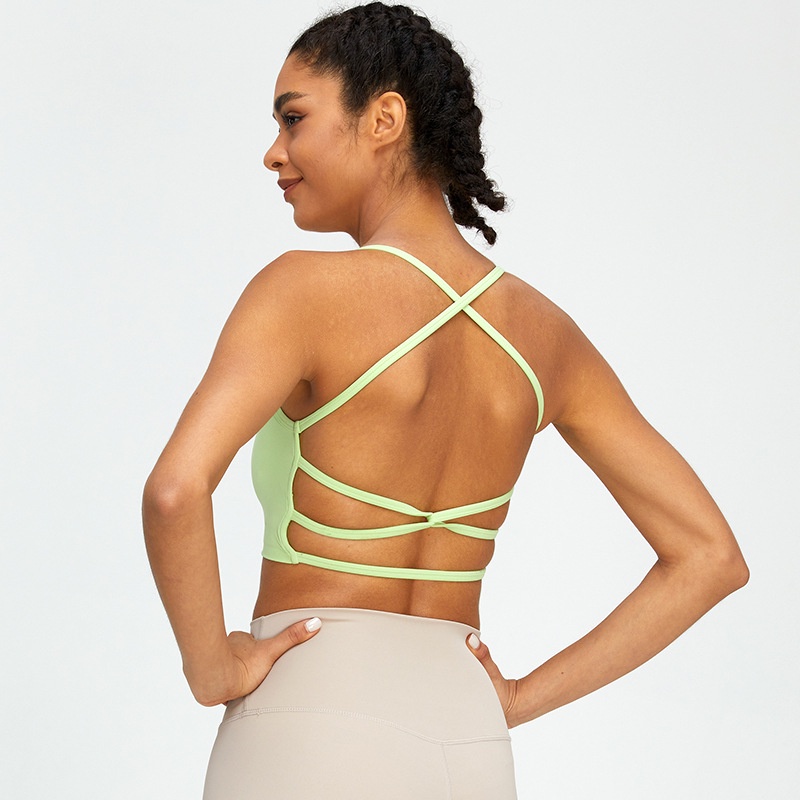 Áo Ngực Thể Thao Màu Nude Thoáng Khí Nhanh Khô Thời Trang Cho Nữ