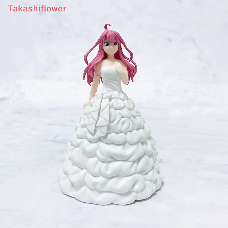 Bộ 5 Mô Hình Nhân Vật Nakano Ichika Miku Mặc Đầm Cưới Đáng Yêu