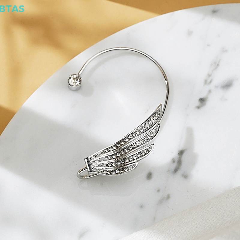 Khuyên Kẹp Vành Tai Kim Loại Mạ Pha Lê Lấp Lánh Ngọt Ngào Cho Nữ