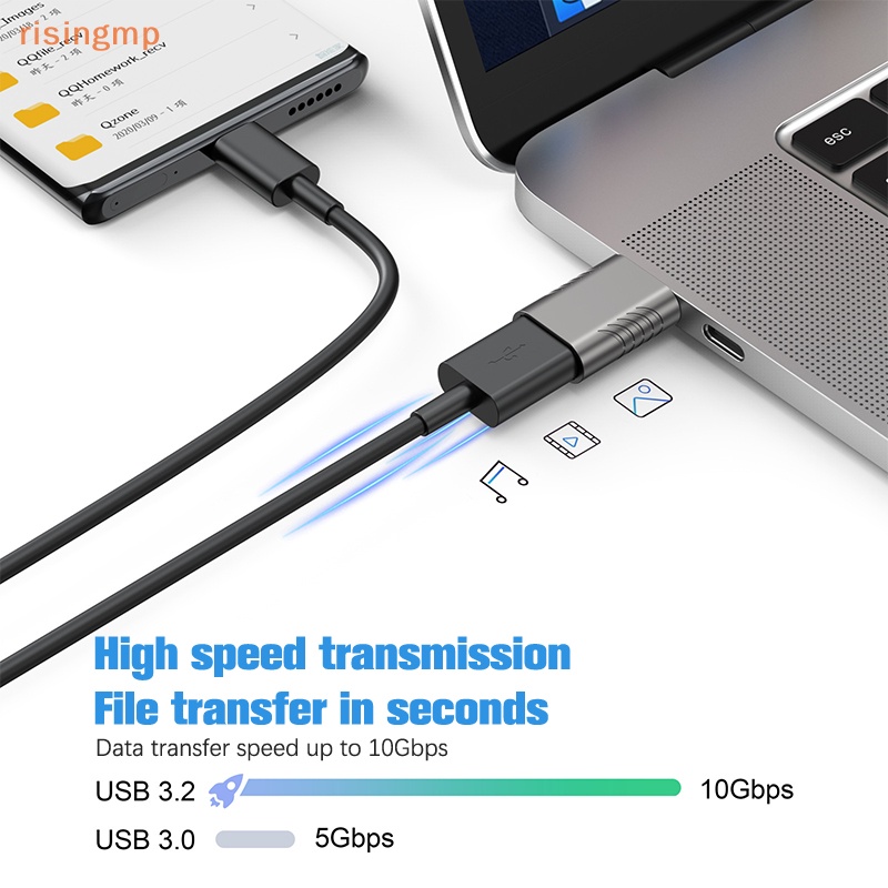 Đầu Chuyển Đổi Type-C Sang USB 3.2 Bằng Hợp Kim Kẽm Chuyên Dụng Cho Điện Thoại Di Động