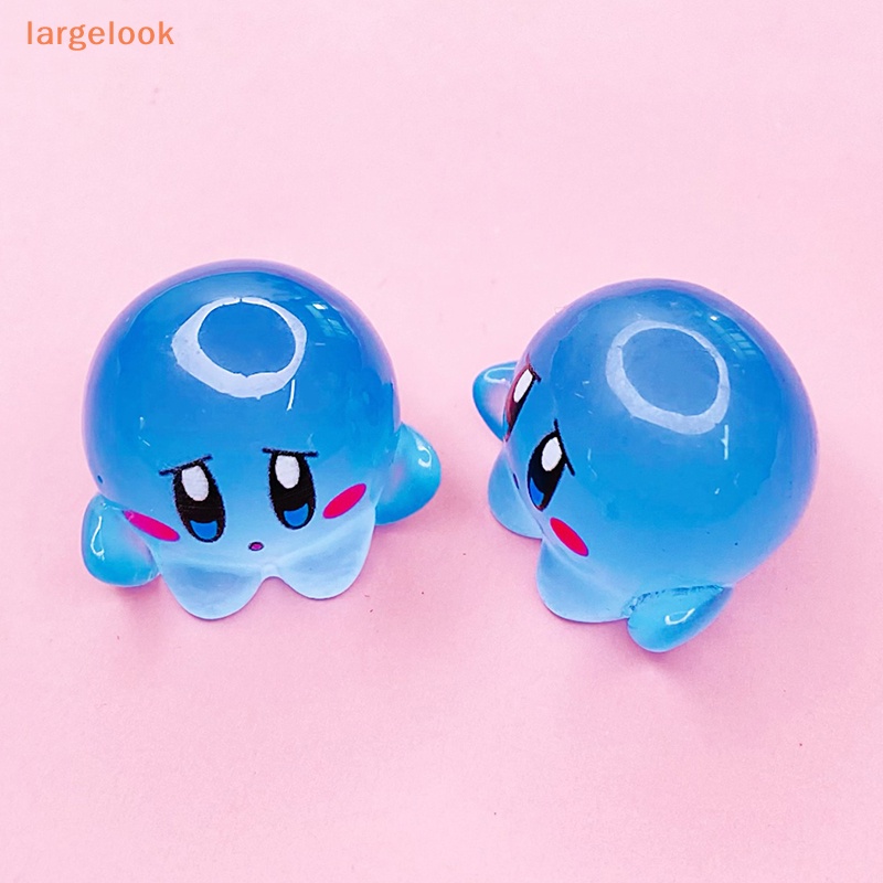 Set 5 Kẹp Tóc Nhựa Phát Quang Hình Kirby Dễ Thương