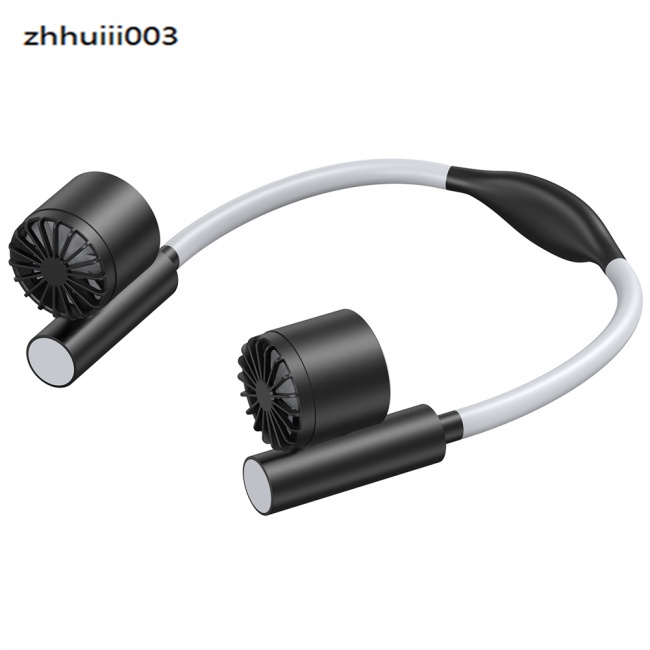 Quạt Thể Thao Đeo Cổ Không Cánh Chạy Pin 2400mah Hai Đầu Yên Tĩnh Có Thể Sạc Lại Bằng Cổng Usb Hiệu Zhi