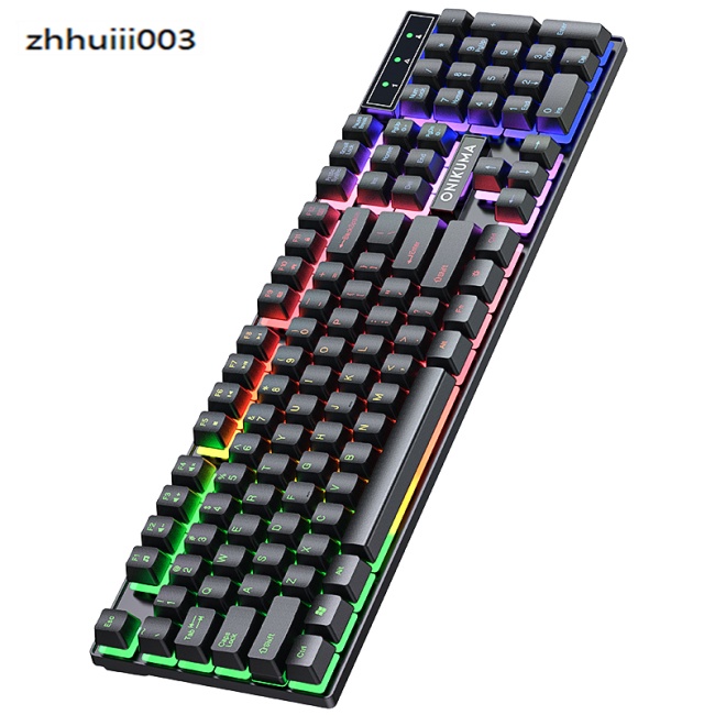 Bộ Bàn Phím Và Chuột Chơi Game ZHIHUI K16 Onikuma 104 Phím Có Giá Đỡ Dành Cho Game Thủ