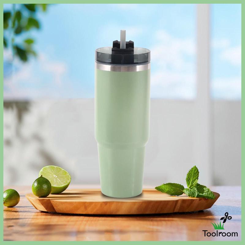 Cốc Uống Nước Có Ống Hút Và Nắp Bằng Thép Không Gỉ Sturdy