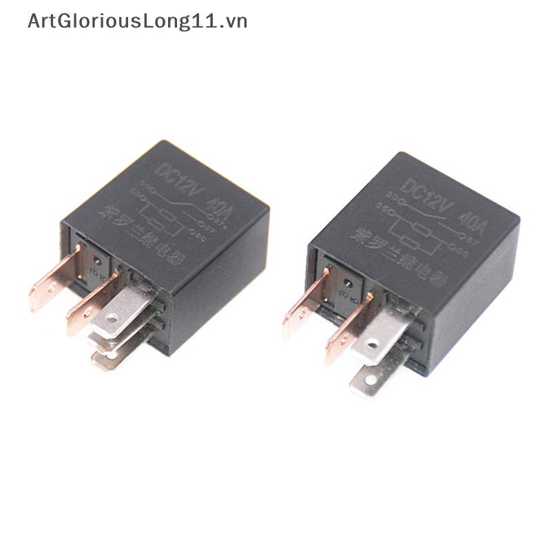 Rơ Le Báo Động Ô Tô Tự Động DC 12V 40A 1NO 1NC SPDT 4 / 5 Pins 40 Amp
