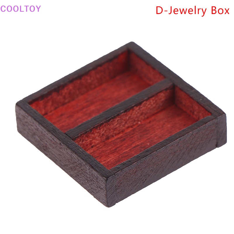 1 Hộp Trang Sức Vòng Tay Ngọc Bích Tỉ Lệ 1: 12 Trang Trí Nhà Búp Bê