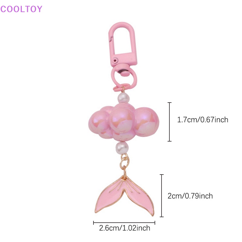 Móc Khóa Hình Đuôi Cá Đính Ngọc Trai Thời Trang Dành Cho Nữ