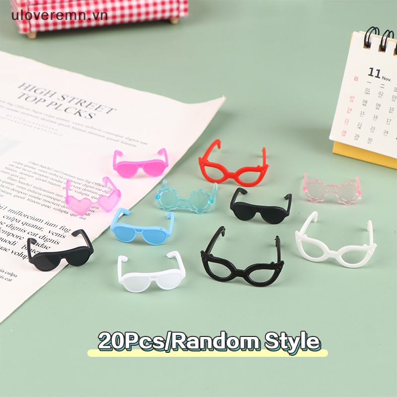 Set 20 Mắt Kính Nhiều Màu Sắc Dùng Để Trang Trí Nhà Búp Bê