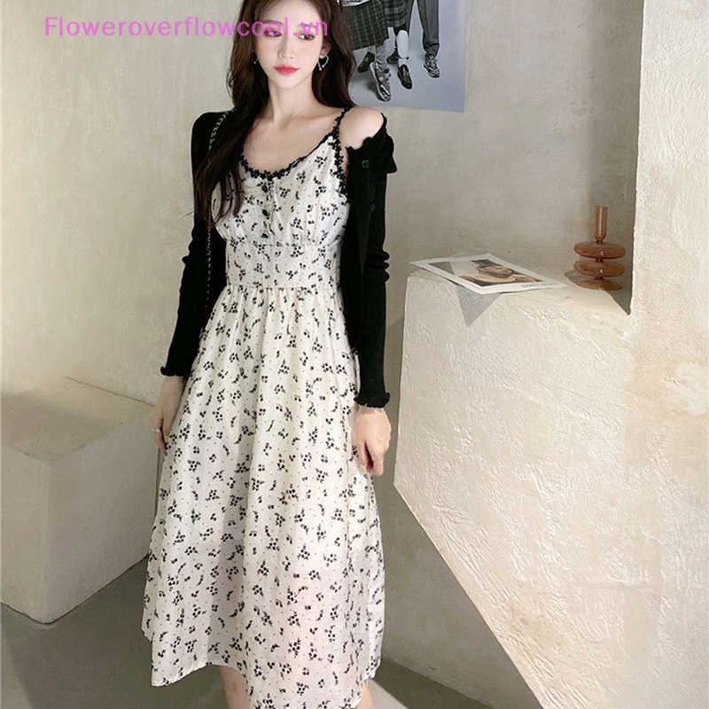 Đầm ulzzang Chữ A Không Tay Phối Ren Đơn Giản Thoải Mái Thời Trang Mùa Hè Cho Nữ