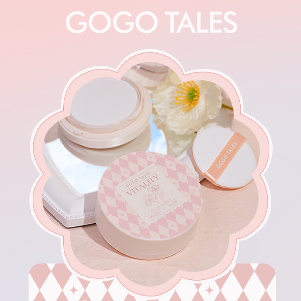 GOGO TALES Phấn Nước Che Khuyết Điểm BB Cream Dạng Air Cushion 2 Trong 1 Dưỡng Ẩm Không Thấm Nước