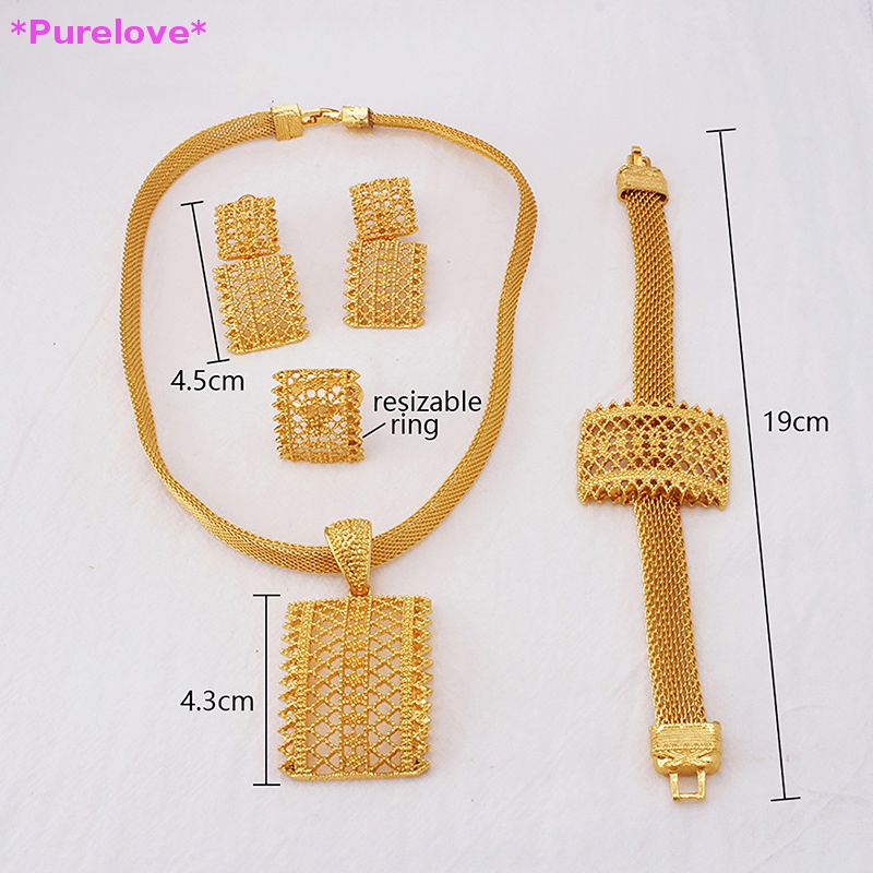 Bộ Trang Sức Mạ Vàng Phong Cách Châu Phi Dành Cho Nữ Mới