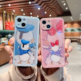 Donald duck ốp điện thoại mặt kính in hình vịt donald cho iphone 14 11 12 13 pro x / xs max xr 14plus