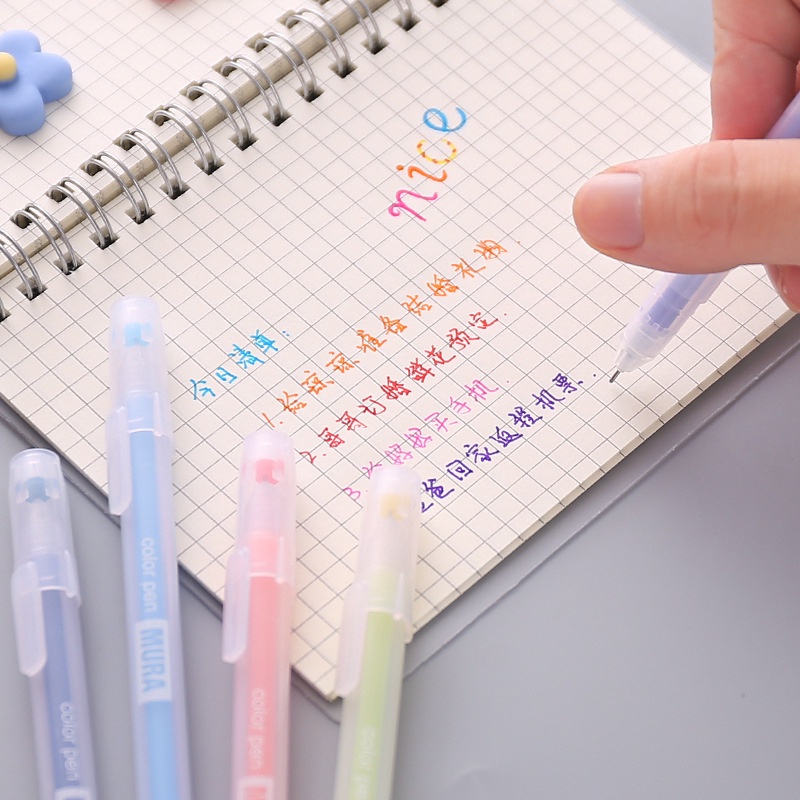 12 Cái/Bộ Màu Bộ Bút Gel Macaron Kawaii Bi Bút Bút Tranh Bút Hàn Quốc Văn Phòng Phẩm Đồ Dùng Học Tập Cho Học Sinh Sinh Viên