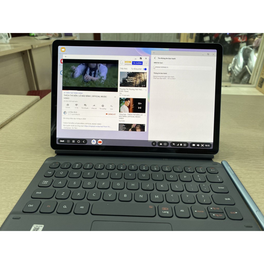 Bao da kiêm bàn phím Samsung GALAXY TAB S6 BOOK COVER KEYBOARD EF-DT860