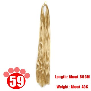 Tóc Giả Màu Đen 80cm Cho Búp Bê bjd