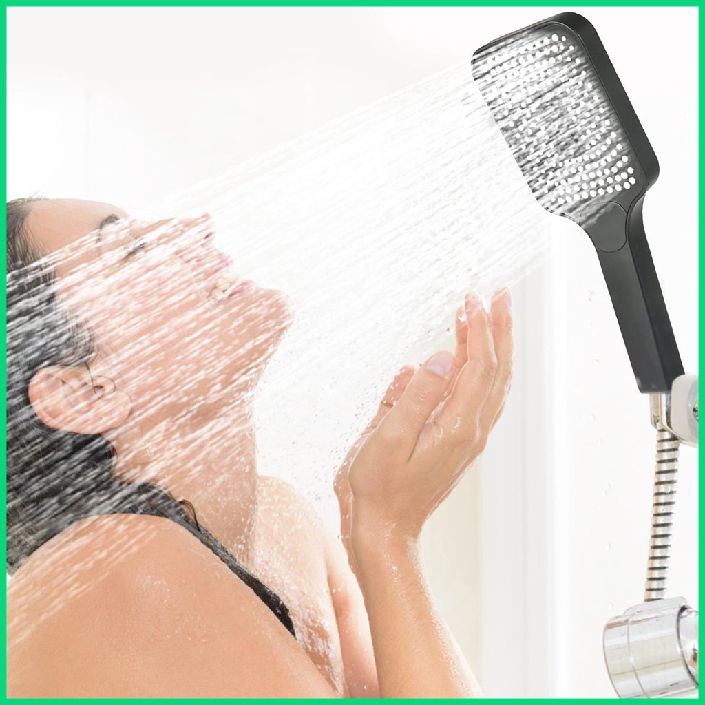 Đầu Vòi Hoa Sen Áp Suất Cao Có Công Tắc ON / OFF 3 Chế Độ Tiết Kiệm Nước