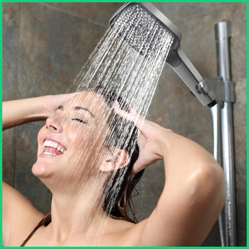 Đầu Vòi Hoa Sen Áp Suất Cao Có Công Tắc ON / OFF 3 Chế Độ Tiết Kiệm Nước