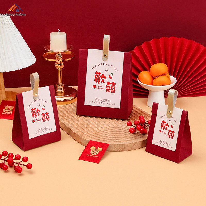 Set 10 Túi Đựng Kẹo Làm Quà Cưới Nhiều Kích Cỡ