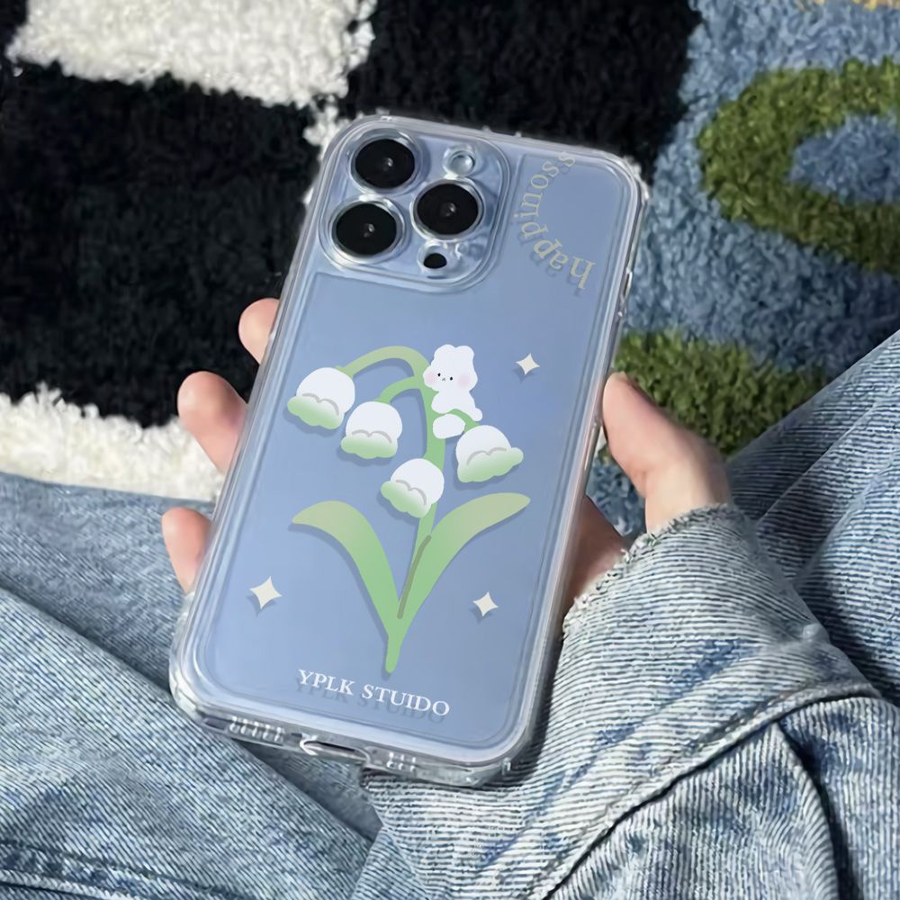 ✅Ốp Điện Thoại Dẻo Họa Tiết Hoa Lily Xinh Xắn Chống Sốc Cho Iphone1214Pro 6Iniphone1214Pro 78 11max13