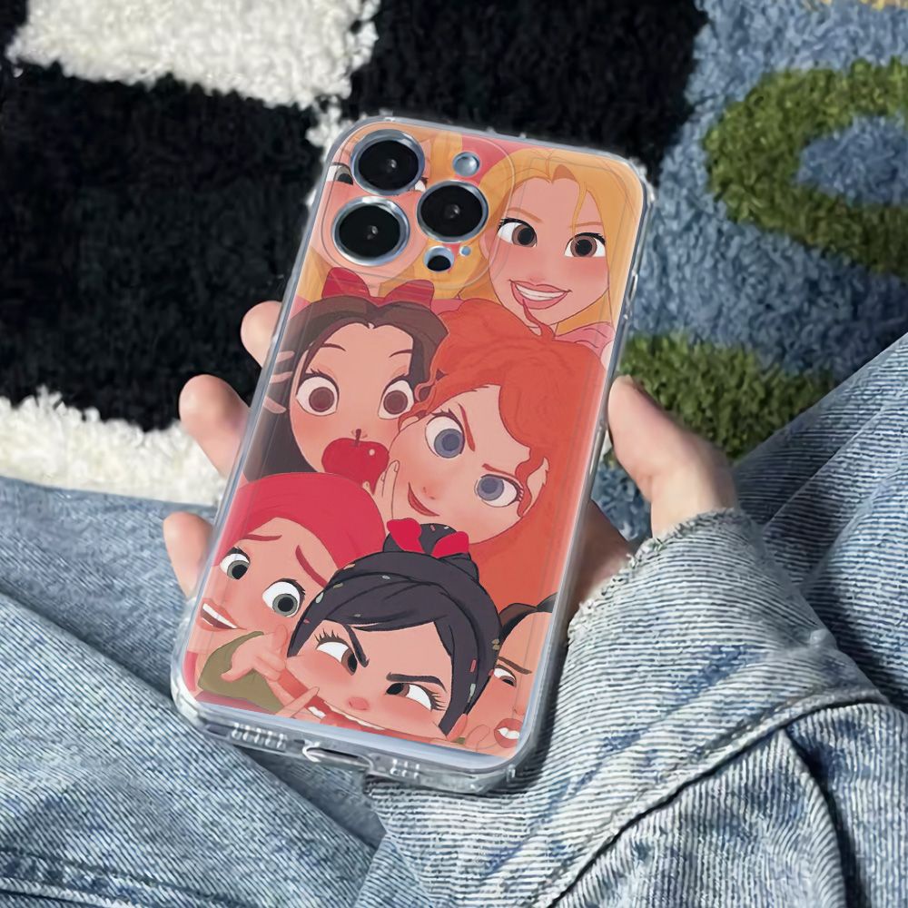 ✅Ốp Điện Thoại Dẻo Họa Tiết Hoạt Hình Công Chúa Dễ Thương Chống Sốc Cho Apple 78 plus 14Pro6Iniphone12 1311max RPKB