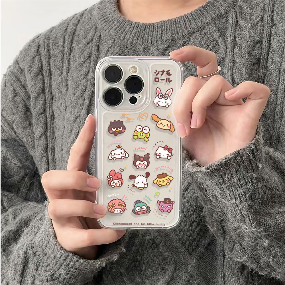 ✅Ốp Điện Thoại Dẻo Họa Tiết Hoạt Hình Sanrio Dễ Thương Cho iPhone1213 786In14Pro 11 maxplus 5PBN