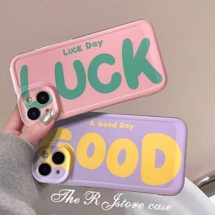 ✅Ốp Điện Thoại Màu Tương Phản In Chữ Tiếng Anh NT9I Cho Iphone18 xs 13 / promax14plus xr12
