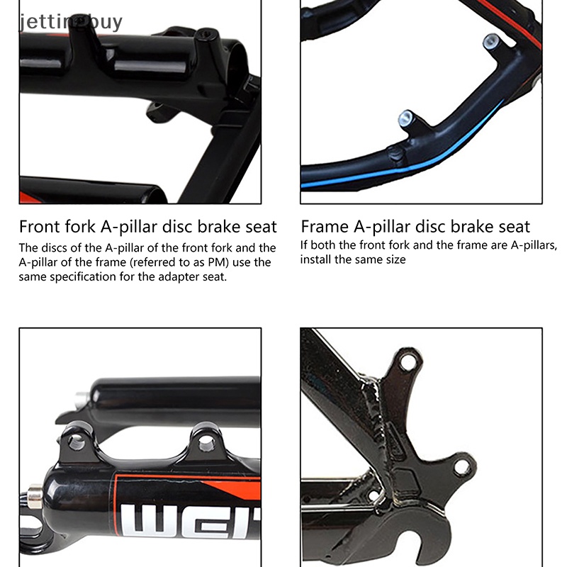 Bộ Chuyển Đổi Đĩa Phanh Trước / Sau 180mm 203mm IS / PM Bằng Hợp Kim Nhôm Cho Xe Đạp Leo Núi