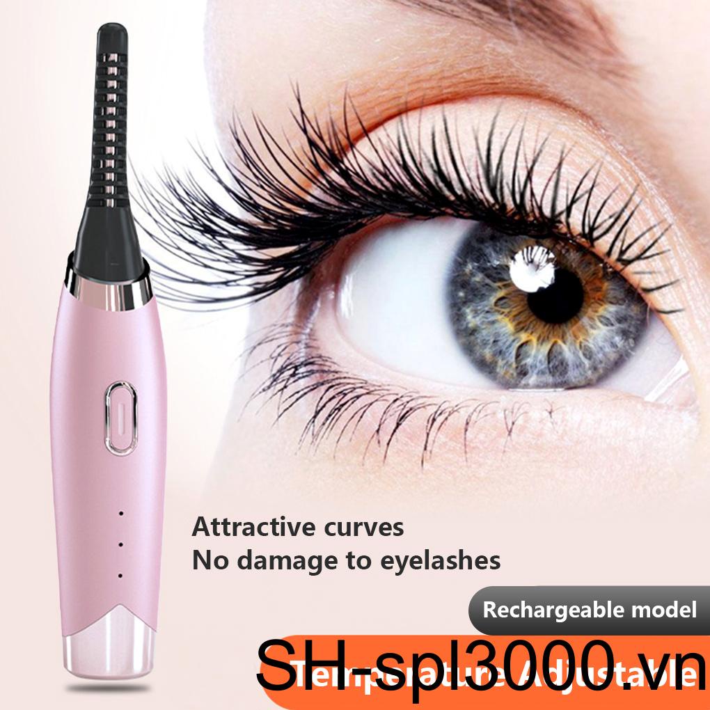 Dụng Cụ Uốn Lông Mi Bằng Điện Vỏ Silicone Tiện Dụng