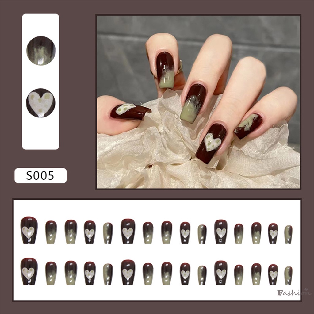 Bộ Móng Tay Giả Màu Sắc Tự Nhiên Chống Va Đập