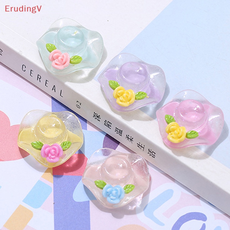 Set 10 Đồ trang trí Hoa Mini Bằng Nhựa Phát Sáng Dùng Để Trang Trí Vườn DIY