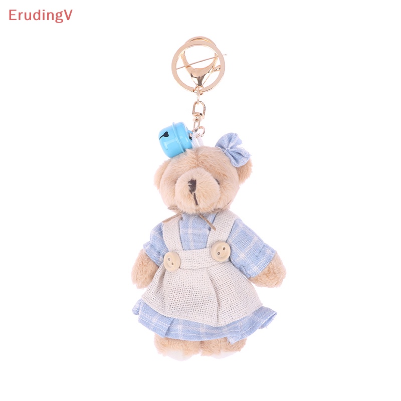 [ErudingV] Móc Khóa Cặp Đôi Vải Lanh Hình Thỏ Phong Cách Đồng Quê Dễ Thương