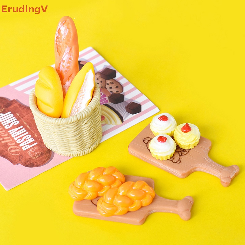 Set 5 Mô Hình Bánh Mì / Thức Ăn Độc Đáo Trang Trí Nhà Búp Bê