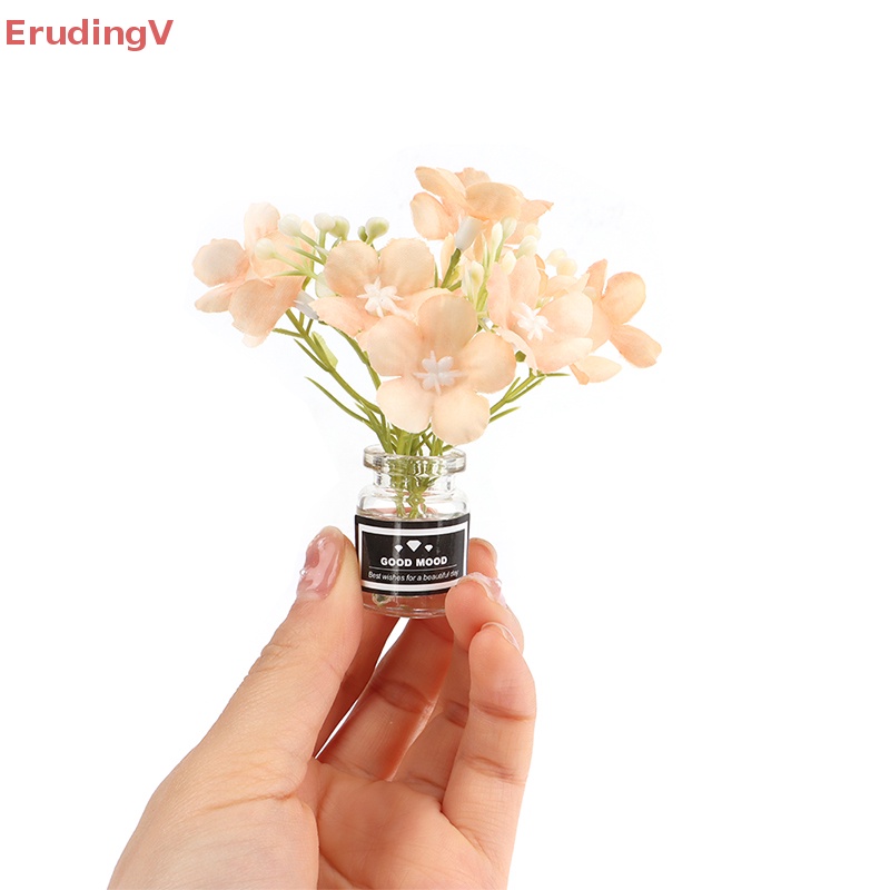 1 Bộ Chậu Hoa Dùng Trang Trí Nhà Búp Bê 1: 6