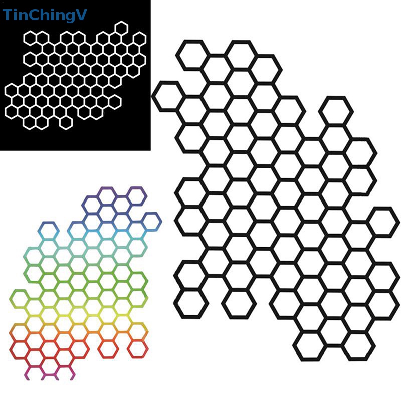 [TinChingV] Hình Dán Tổ Ong Chống Thấm Nước Trang Trí Mũ Bảo Hiểm Xe Máy [Mới]