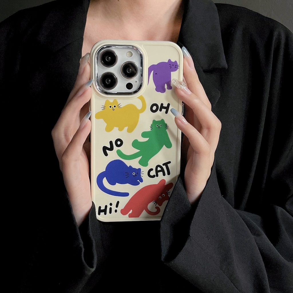Ốp Điện Thoại TPU Dẻo Họa Tiết Chó Mèo Dễ Thương Chống Rơi Cho iPhone 14 13 12 11 Pro Max XR XS 7 8 Plus