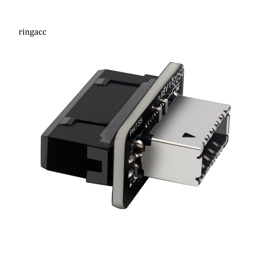 Đầu Chuyển Đổi USB 3.0 19P Sang Type-C 90 Độ Chống Nhiễu Cho Máy Tính Thẻ