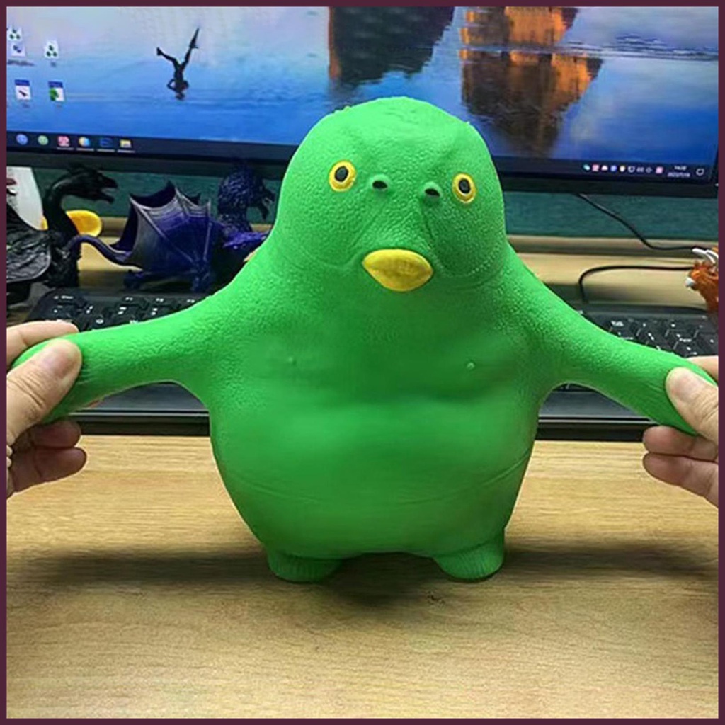 Đồ Chơi Mochi Mềm Hình Cá Hoạt Hình Màu Xanh Lá Cho Trẻ Em