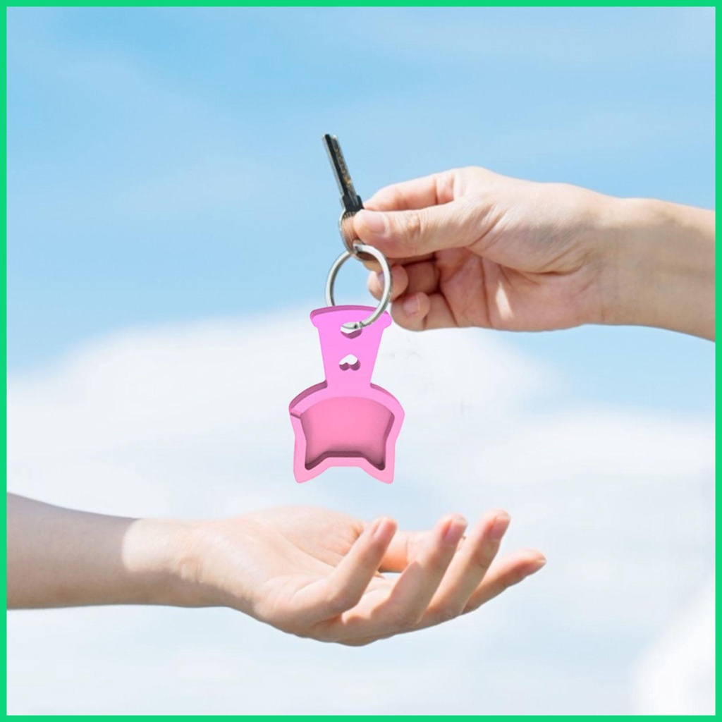 Khuôn Silicone Làm Mặt Dây Chuyền / Móc Khóa Bằng Nhựa Resin Cát Chảy DIY