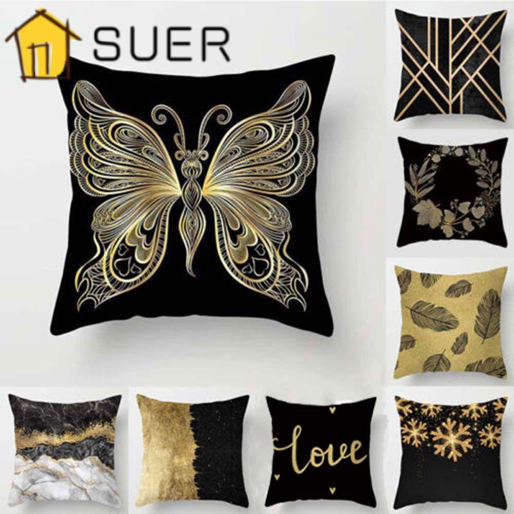 Vỏ Gối Hình Vuông 45 * 45CM In Họa Tiết Giáng Sinh Trang Trí Nhà Cửa