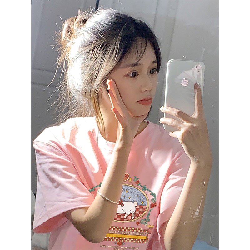 NRVP Áo Thun 100% Cotton Tay Ngắn Phong Cách Hàn Quốc Mới