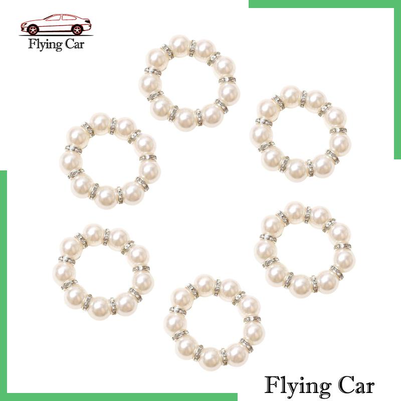 [Lzdjfmy2] 6 Kẹp Khăn Ăn Cho Đám Cưới / Lễ Kỳ Nghỉ Tinh Tế