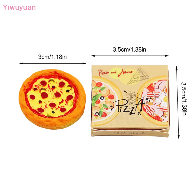 1 Bộ Bánh Pizza Thu Nhỏ 1: 12 Trang Trí Nhà Búp Bê
