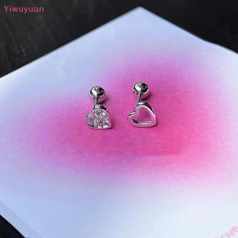 1 Đôi Khuyên Tai Hình Trái Tim Xoắn Ốc Cho Nữ